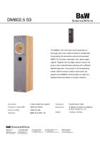 Bowers & Wilkins DM-602.5-S3-Owners-Manual